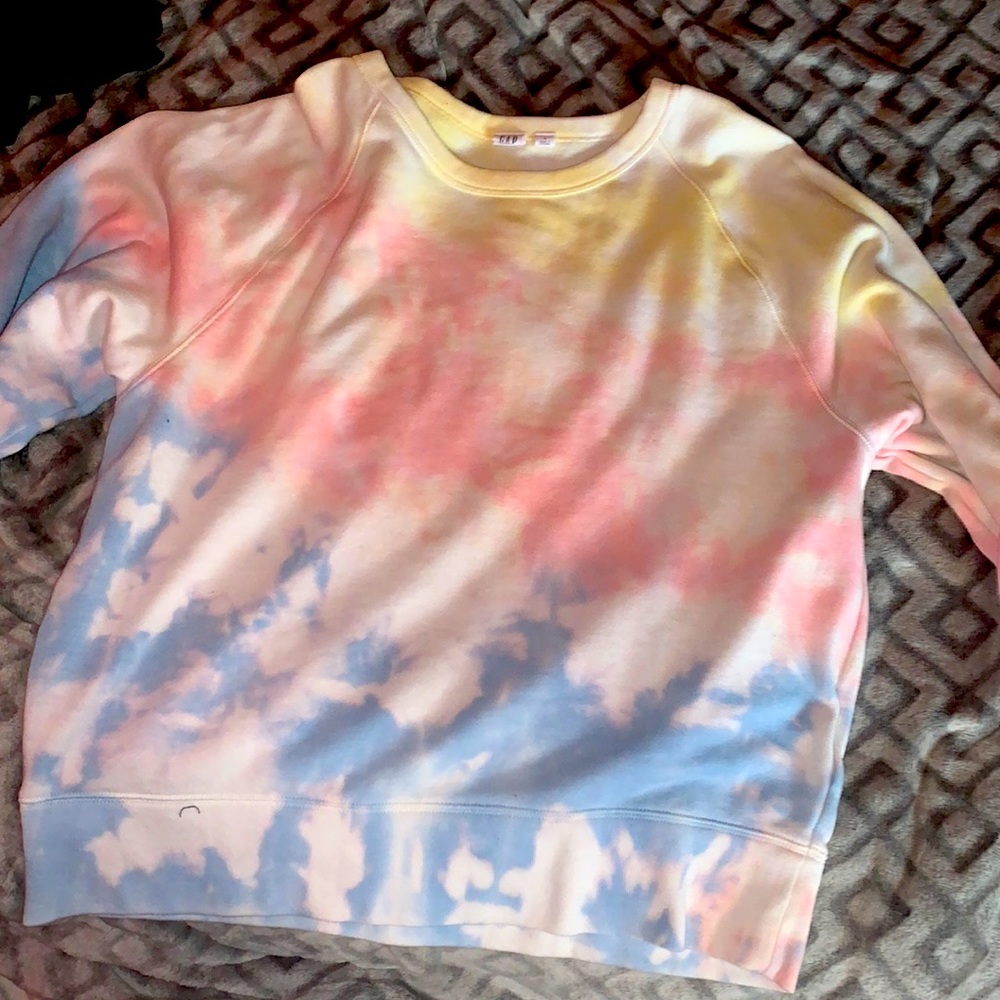 Tie die crew neck